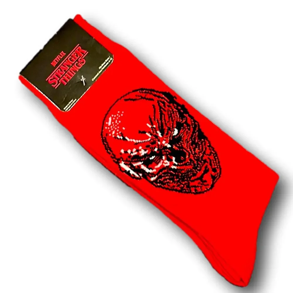3/$20 Stranger Things Funny Novelty Crew Socks - NWT